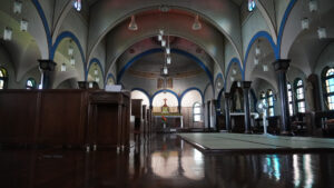 洋風建築に施された金沢らしい和がある聖霊病院聖堂